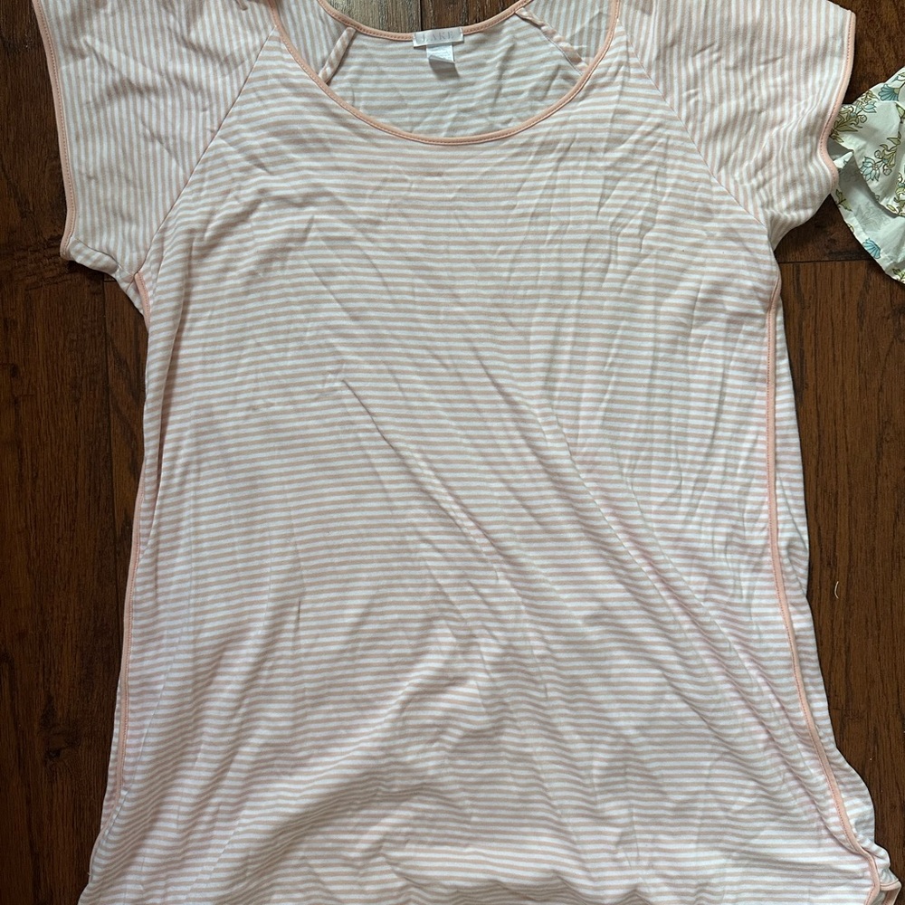 Striped Pink and White Nightgown